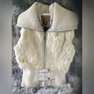 Rabbit fur vest